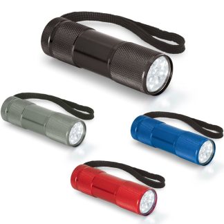 Ročna kovinska svetilka Flash*9 LED*