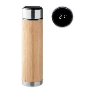 Termo steklenica Briss*LED termometer*bambus*infuzer za čaj*480ml*