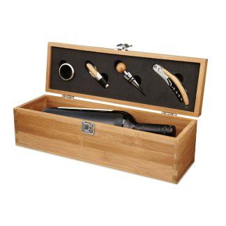 Vinski set Aballo*bambus*4 delni*36x11x11*