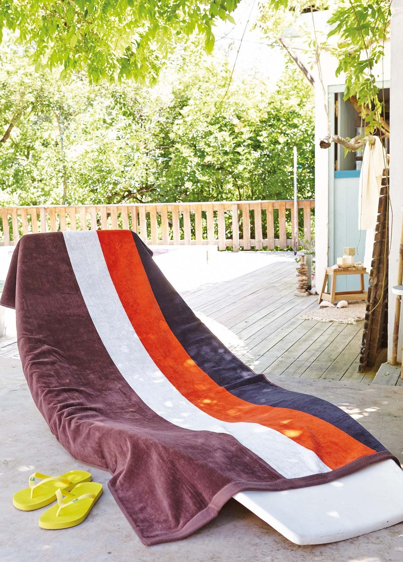 Plažna brisača Nesy*100% bombažni velur*400g/m2*180x90*