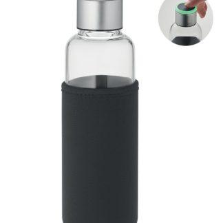Steklenica za vodo Akeya*borosilikatno steklo*z opomnikom za hidracijo*500ml*