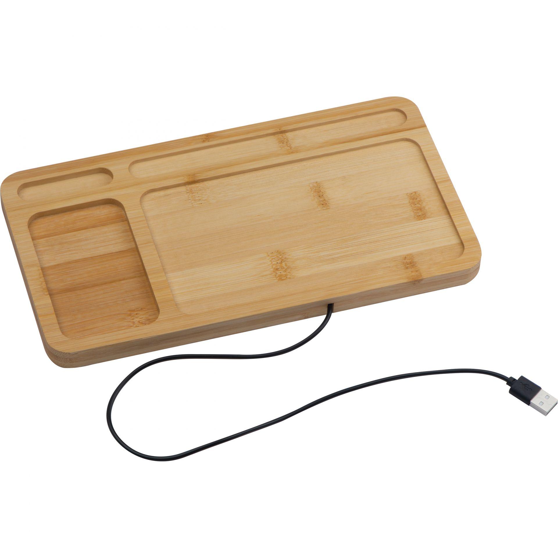Brezžični USB polnilec Orion*bambus* - Image 2