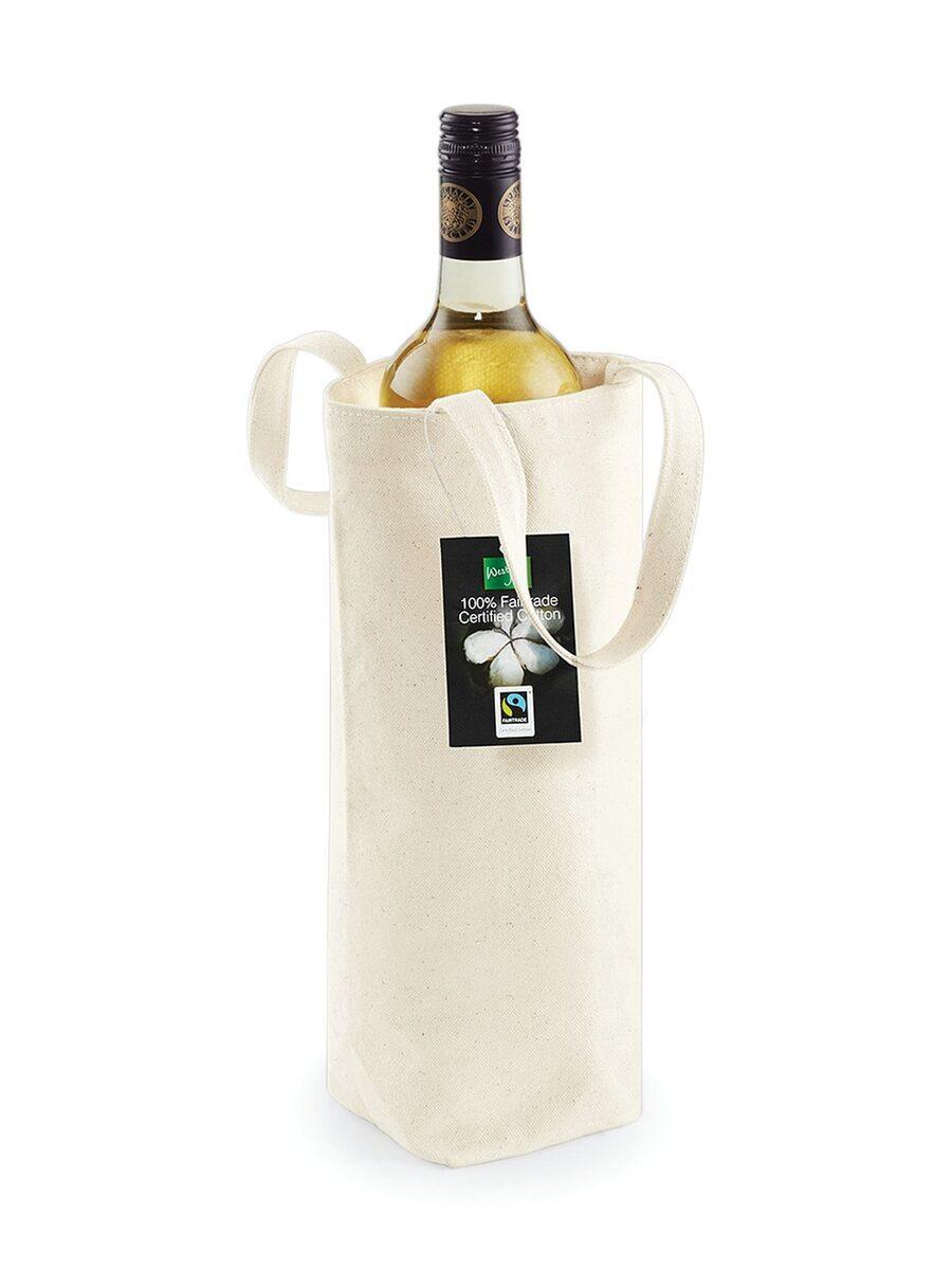 Darilna vrečka za steklenico Wine*bombažno platno*s certifikatom pravične trgovine*28x8x8*(Westford Mill) - Image 4