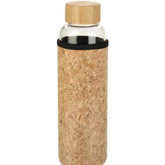 Steklenica za vodo Belissima*borosilikatno steklo*neopren iz plute*bambus pokrovček*550 ml*