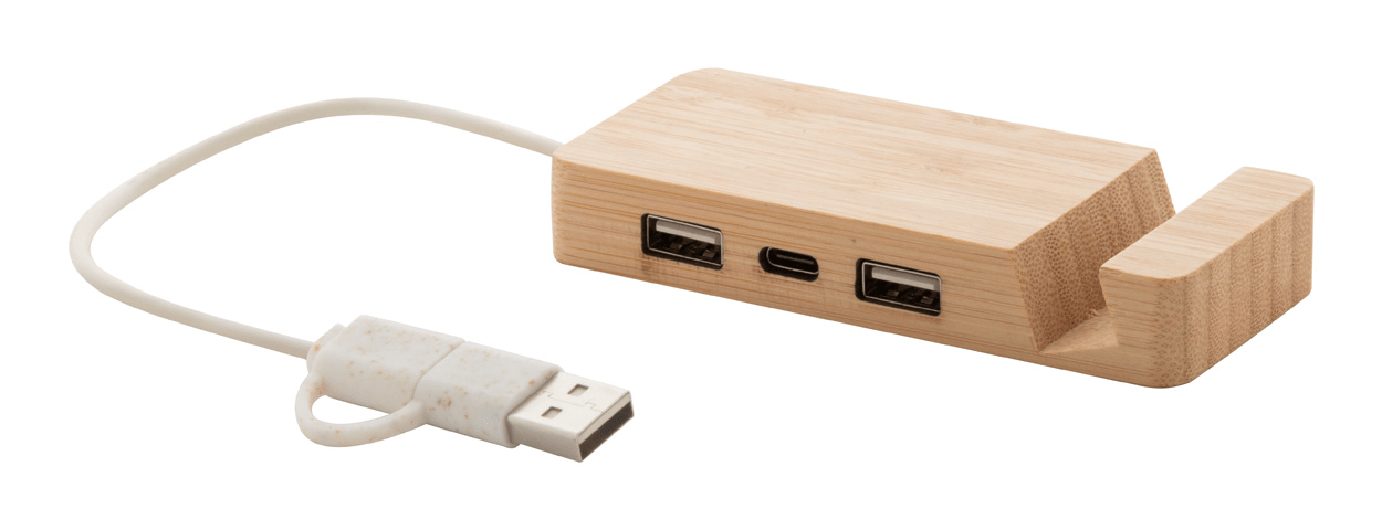 USB polnilec Kross*iz bambusa*stojalo za telefon* - Image 2