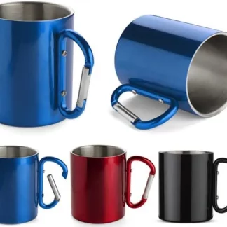 Skodelica Asgart*kovinska s karabinom*dvojna stena*250ml*