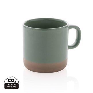 Keramična skodelica Elitt*Skodelica ima glazirano telo in naravno pečeno podlago*360 ml*