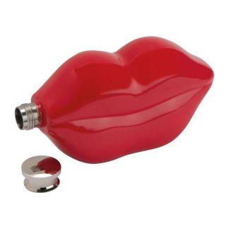 Prisrčnica Lips*v obliki ustnic*kovinska*180 ml*