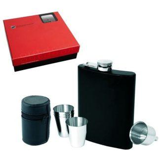 Set prisrčnica s kozarčki Levitta*prisrčnica 240 ml in 4x kozarčki 30 ml*blagovna znamka Schwarzwolf*