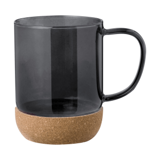 Skodelica Adeya*iz borosilikatnega stekla z dnom iz plute*450 ml*