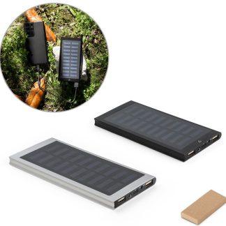 Power bank Ateo*100% recikliran aluminij*solarno polnjenje*8.000mAh*