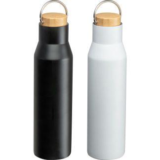 Bidon Astoss*reciklirano jeklo*vakuumski*pokrov bambus*750ml*
