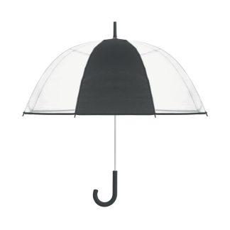 Dežnik Atiss*transparenten*gumiran ročaj*steklena vlakna,rebra in okvir*fi 85x90*