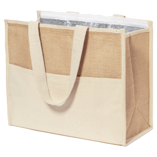 Hladilna torba Altina*iz laminirane jute in bombaža*44x34*