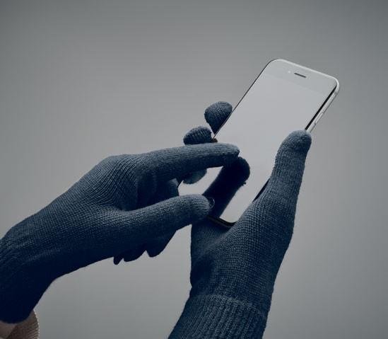 Pletene rokavice Aleo*za Touch screen iz mehkega raztegljivega RPET poliestra* - Image 4