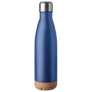 Termo steklenica Alexa*dvojna stena*iz recikliranega jekla z dnom iz naravne plute*500 ml*