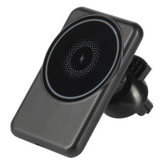 Brezžični avto polnilec in nosilec za telefon Black*15W*