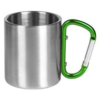 Lonček s karabinom Bronx*kovinski*dvojna stena*200ml*