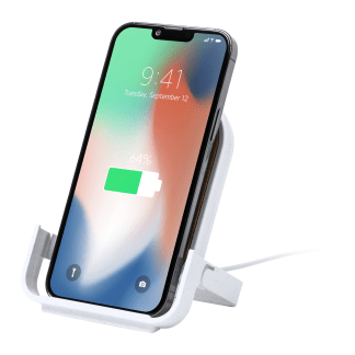 Brezžični polnilec Beston*10 W*stojalo za telefone iz plastike,bambusa in pšenične slame*