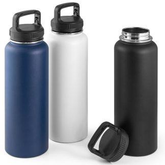 Termo steklenica Adana*vakuumska*dvojna stena*ročaj in karabin*1.200ml*