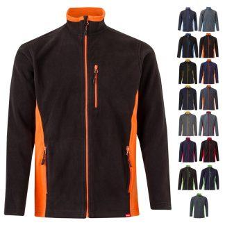 Dvobarvna flis jakna Altemida*unisex*100%poliester*220g/m2*(Velilla)