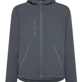 Softshel jakna Arsea*3 slojna s kapuco*94% recikliran poliester,6% elastan*vodoodpornost 8000*(Black Spider)