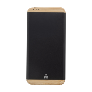 Power bank Atemey*iz recikliranega aluminija in bambusa*5000 mAh*