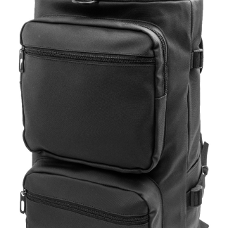 Nahrbtnik Black*vodoodporen*recikliran 600D poliester*oblazinjen predal za računalnik*46x30*