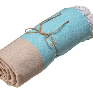 Plažna brisača Ateya*iz recikliranega 100% bombaža*180g/m2*90x170cm*