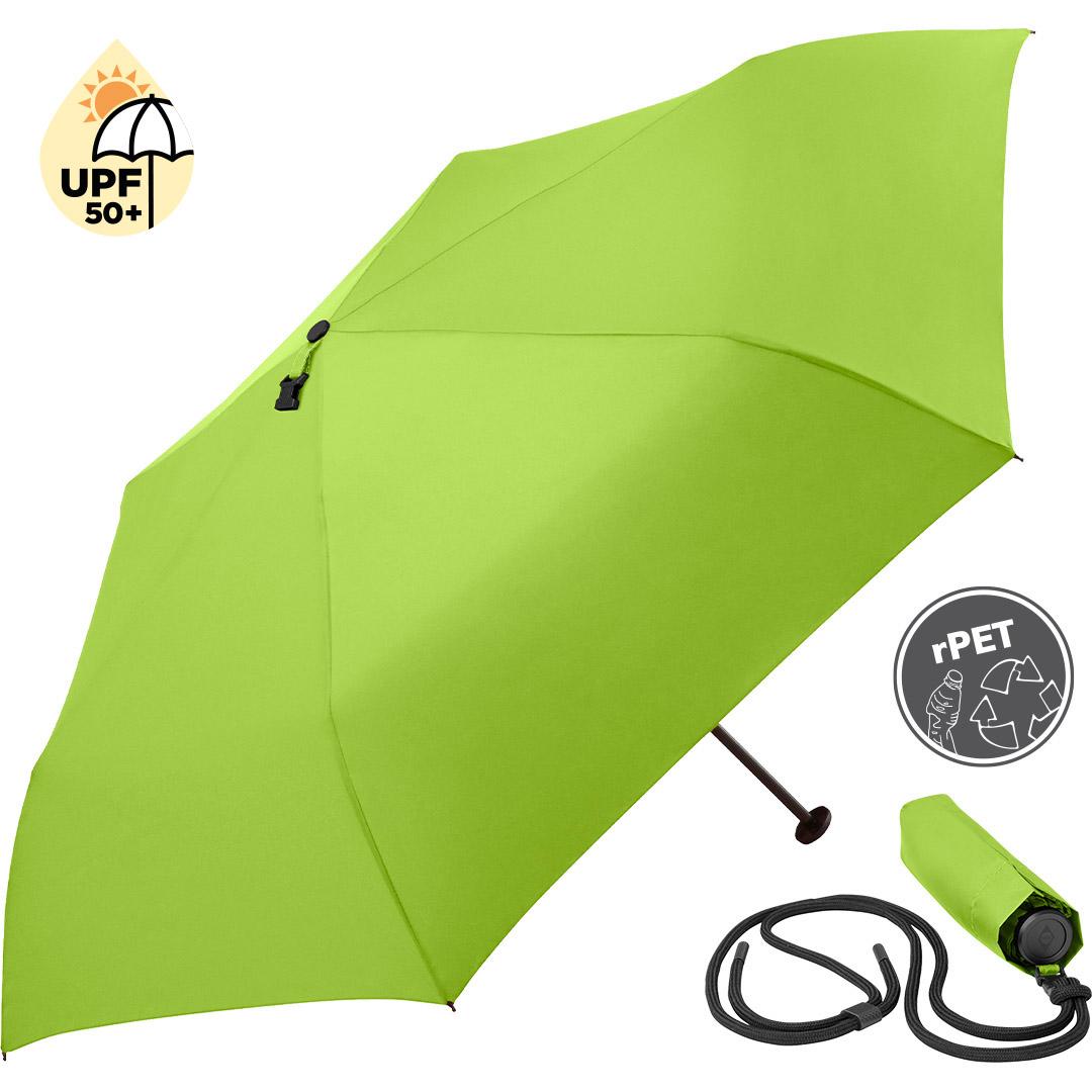 Dežnik Apaleo*100% recikliran poliester*zaščita pred soncem UPF 50+*ročaj iz recikliranega ABS-a*Windproof PLUS*fi90*(Fare) - Image 6
