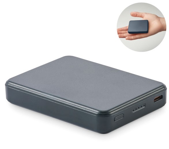 Power bank Brik*s hitrim polnjenjem 20 W*recikliran ABS*5000 mAh*