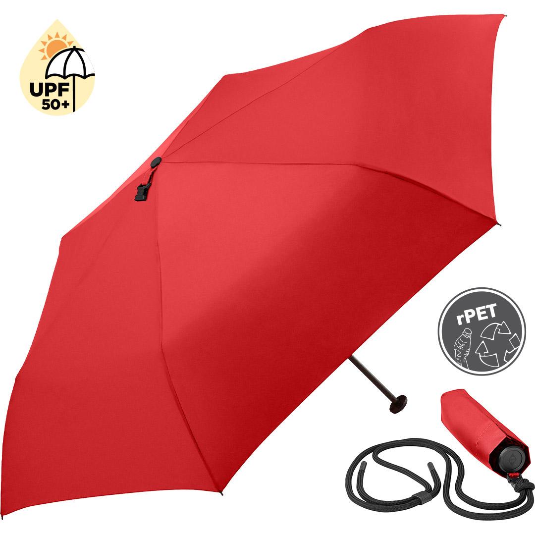Dežnik Apaleo*100% recikliran poliester*zaščita pred soncem UPF 50+*ročaj iz recikliranega ABS-a*Windproof PLUS*fi90*(Fare) - Image 4