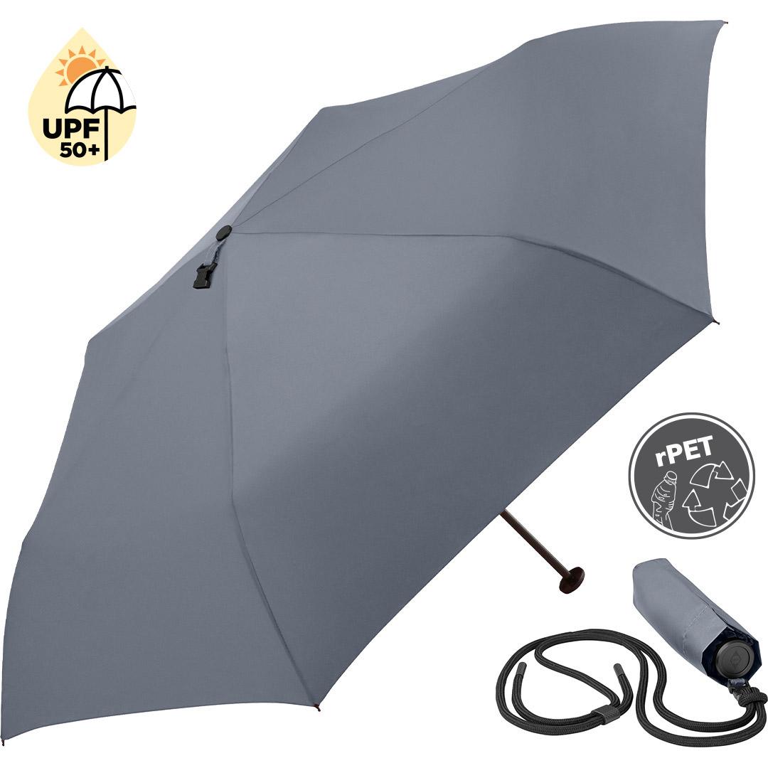 Dežnik Apaleo*100% recikliran poliester*zaščita pred soncem UPF 50+*ročaj iz recikliranega ABS-a*Windproof PLUS*fi90*(Fare) - Image 3