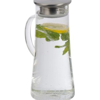 Čajnik Alisteo*stekleni čajnik ima pokrov iz nerjavečega jekla,cedilo*1350ml*